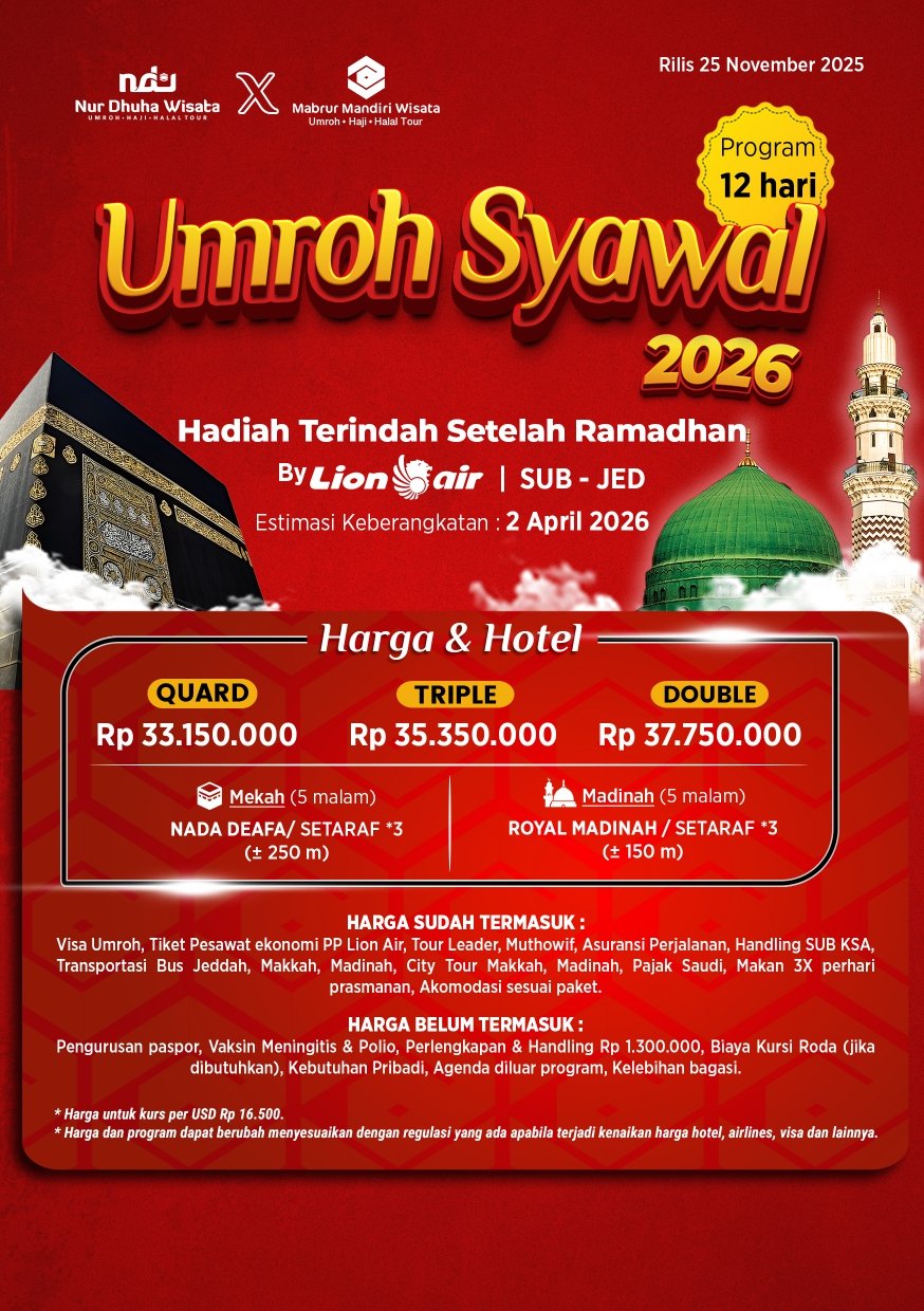 Umrah Syawal 2026